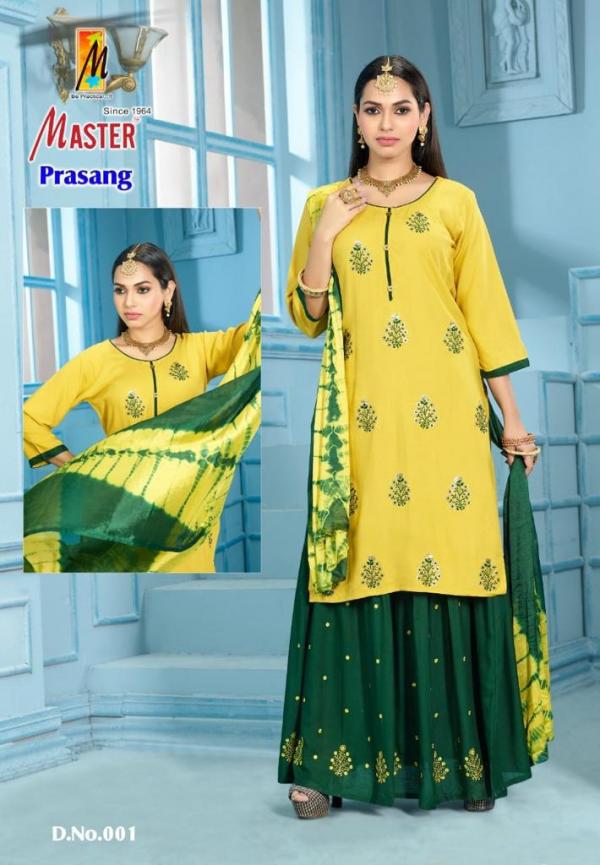 Master Prasang Rayon Festive Wear Ready Made Collection